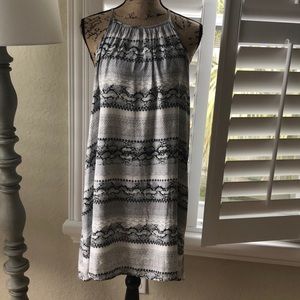 Bella Dahl grey animal stripe dress size sm